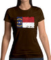 North Carolina Grunge Style Flag Womens T-Shirt