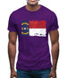 North Carolina Grunge Style Flag Mens T-Shirt
