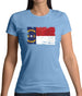 North Carolina Grunge Style Flag Womens T-Shirt