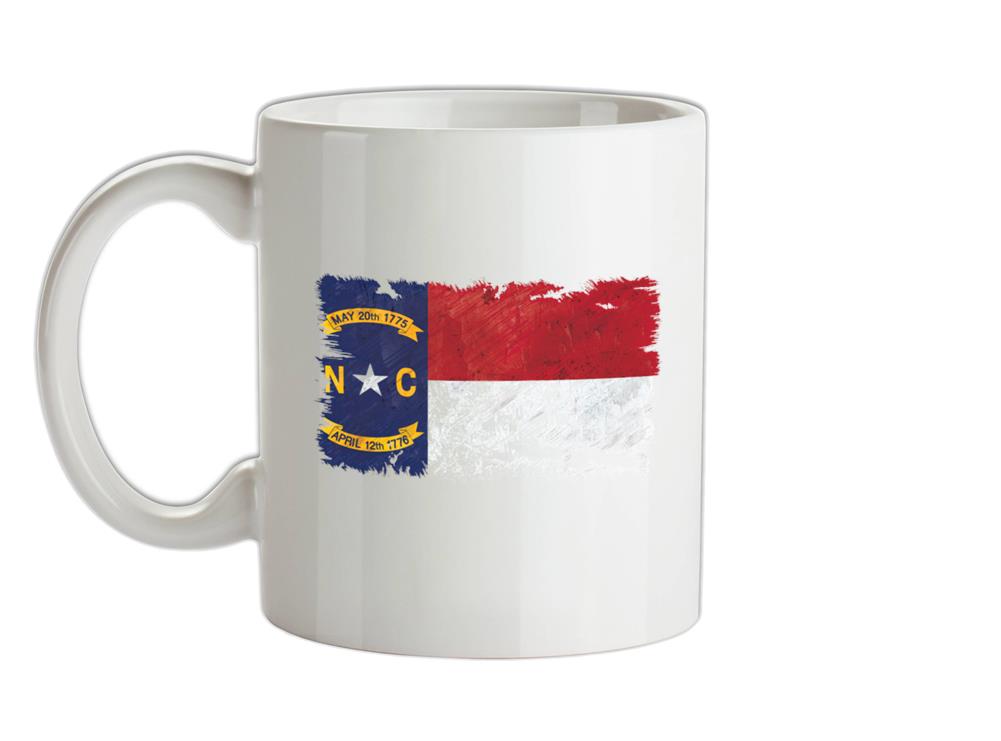 North Carolina Grunge Style Flag Ceramic Mug