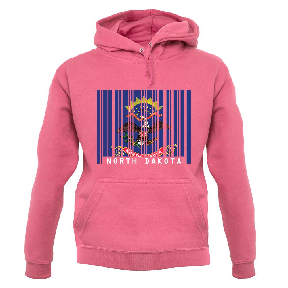 North Dakota  Barcode Style Flag unisex hoodie