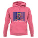 North Dakota  Barcode Style Flag unisex hoodie