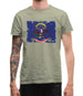 North Dakota Grunge Style Flag Mens T-Shirt