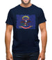 North Dakota Grunge Style Flag Mens T-Shirt