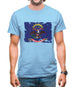 North Dakota Grunge Style Flag Mens T-Shirt