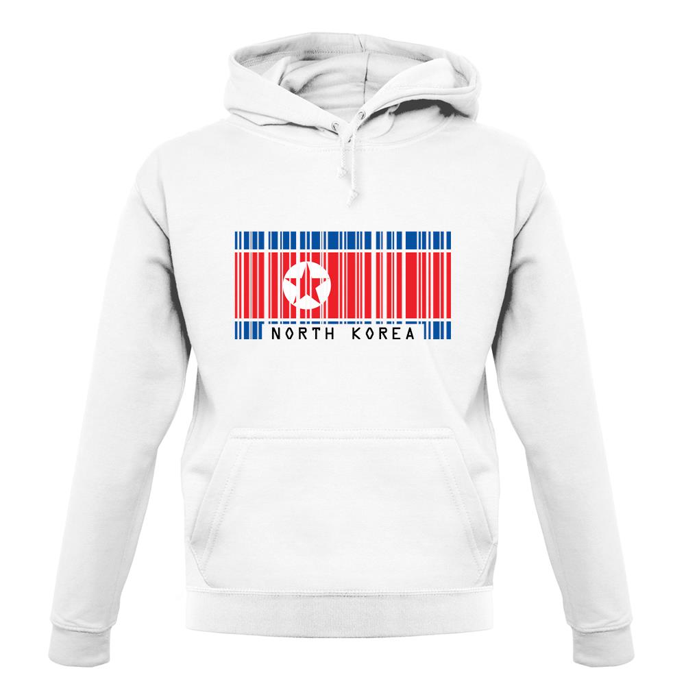 North Korea  Barcode Style Flag unisex hoodie
