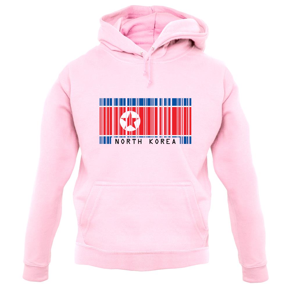 North Korea  Barcode Style Flag unisex hoodie