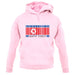 North Korea  Barcode Style Flag unisex hoodie