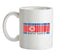 North Korea Barcode Style Flag Ceramic Mug