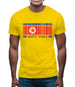 North Korea  Barcode Style Flag Mens T-Shirt