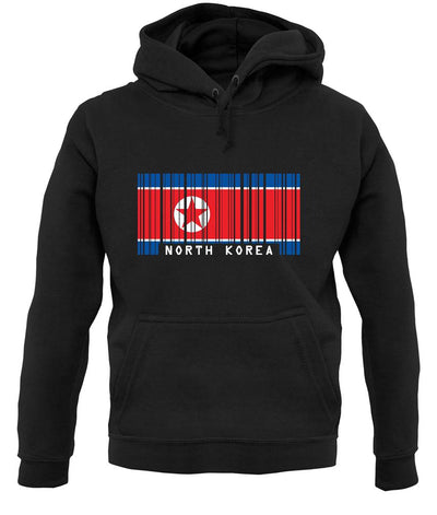 North Korea  Barcode Style Flag unisex hoodie