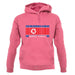 North Korea  Barcode Style Flag unisex hoodie