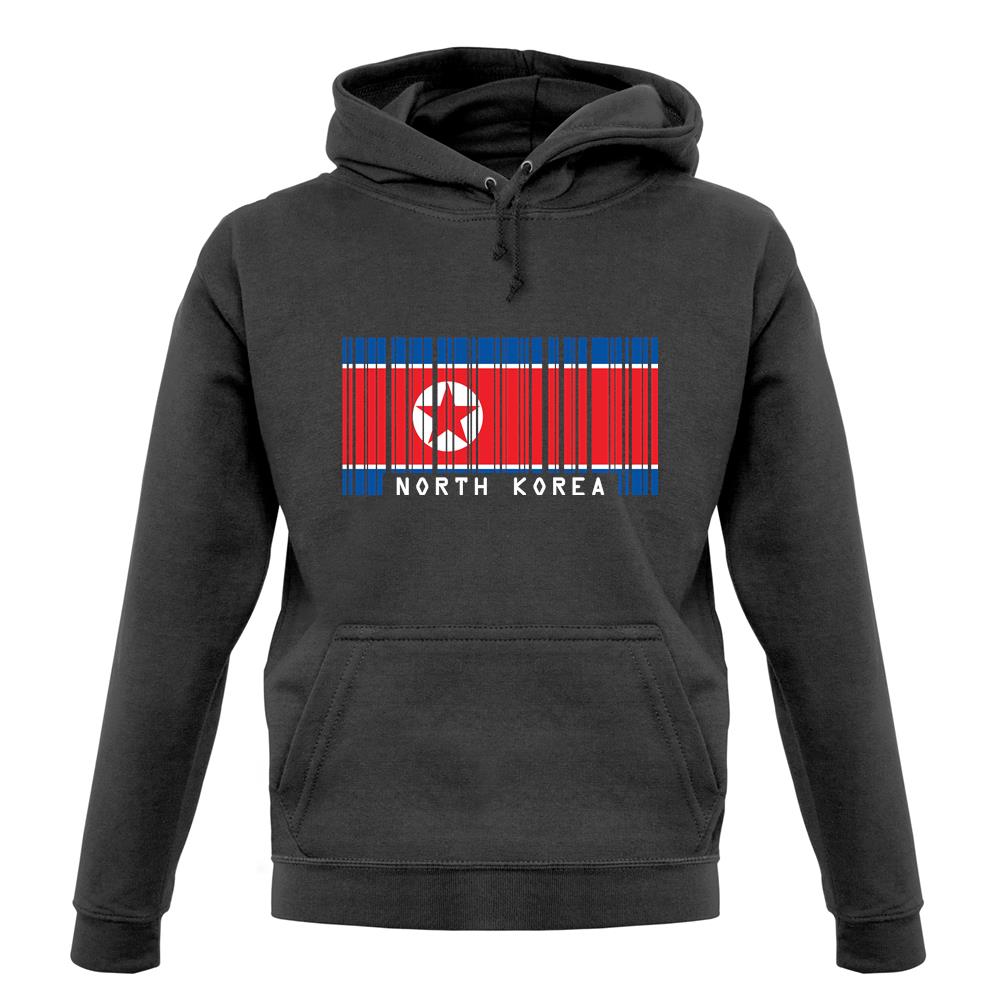 North Korea  Barcode Style Flag unisex hoodie
