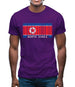 North Korea  Barcode Style Flag Mens T-Shirt