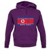 North Korea  Barcode Style Flag unisex hoodie