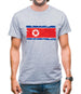 North Korea Grunge Style Flag Mens T-Shirt