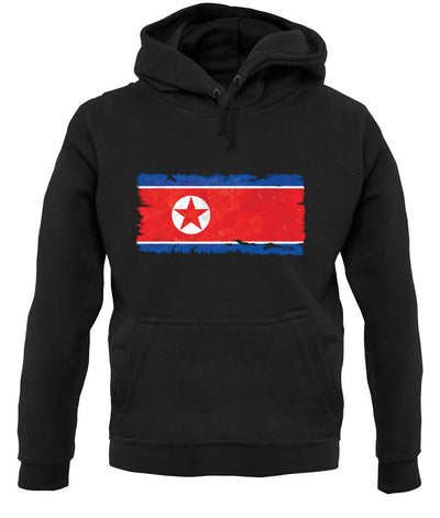 North Korea Grunge Style Flag unisex hoodie