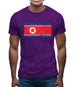 North Korea Grunge Style Flag Mens T-Shirt