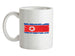 North Korea Grunge Style Flag Ceramic Mug