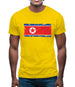 North Korea Grunge Style Flag Mens T-Shirt