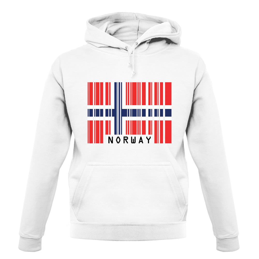 Norway Barcode Style Flag unisex hoodie