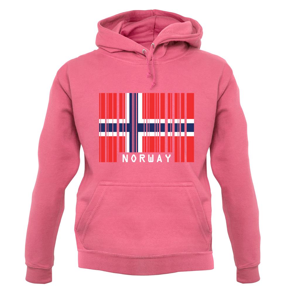 Norway Barcode Style Flag unisex hoodie