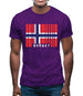Norway Barcode Style Flag Mens T-Shirt