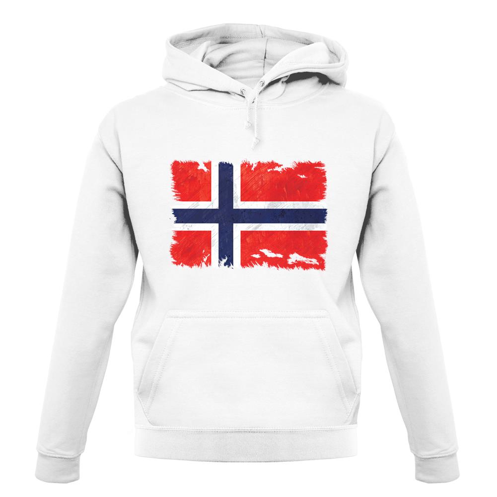 Norway Grunge Style Flag unisex hoodie