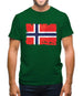Norway Grunge Style Flag Mens T-Shirt