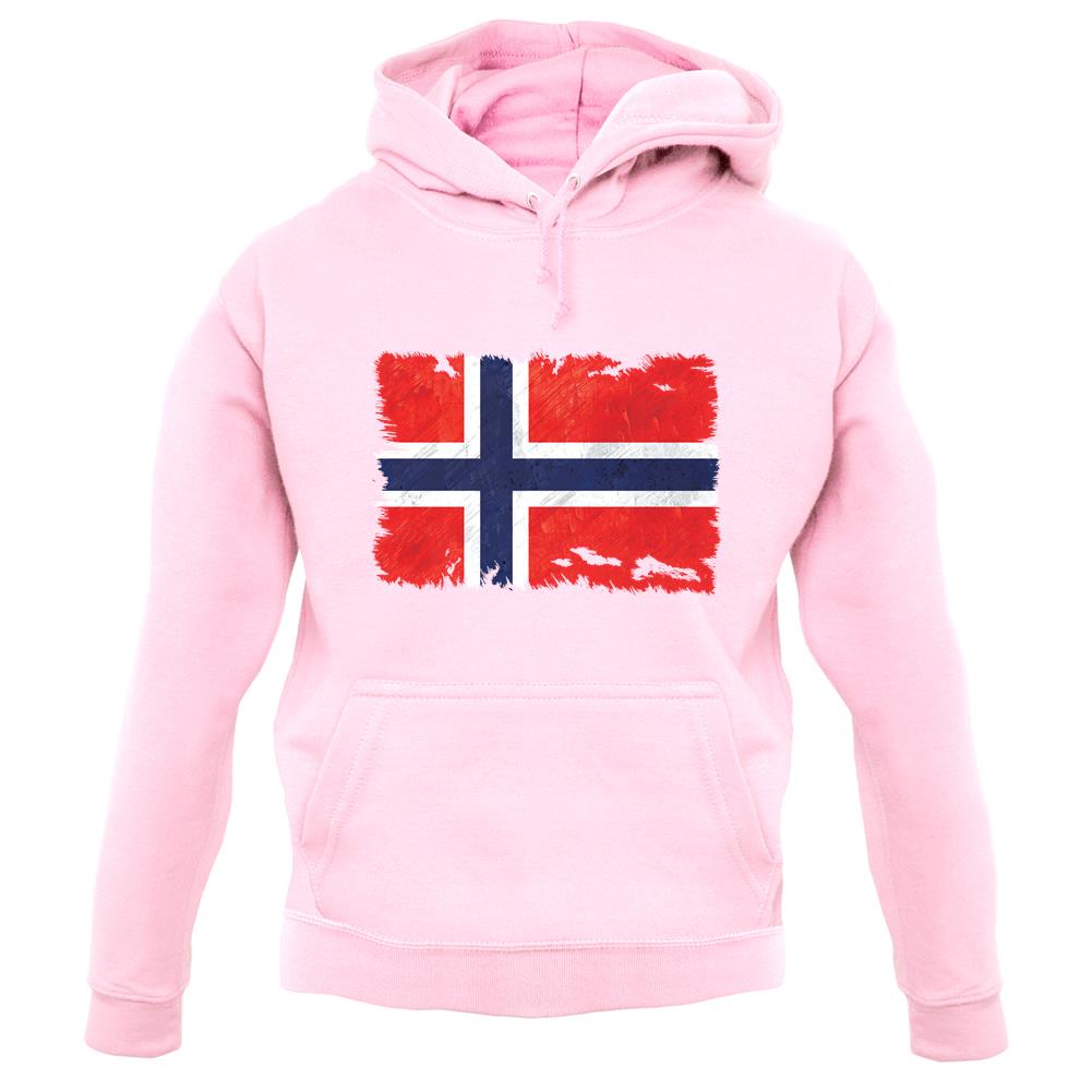 Norway Grunge Style Flag unisex hoodie