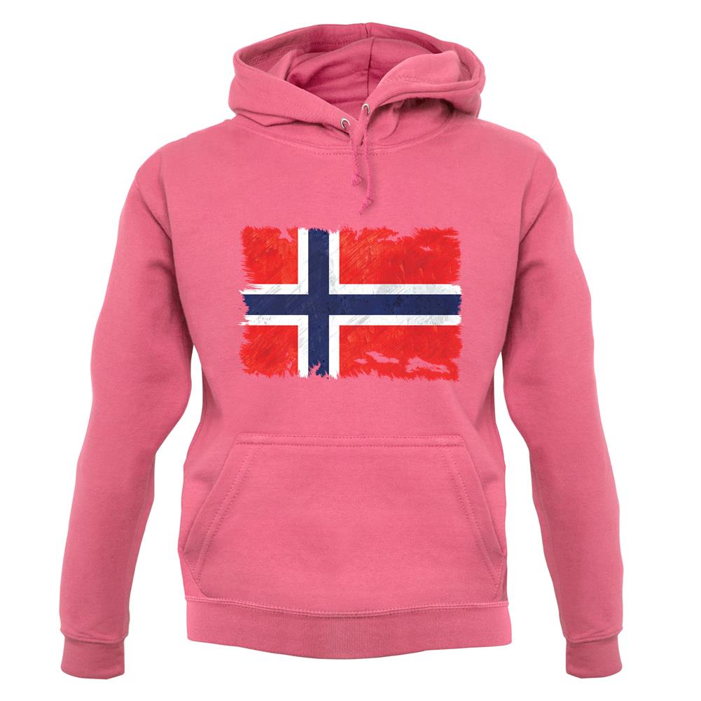 Norway Grunge Style Flag unisex hoodie
