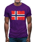 Norway Grunge Style Flag Mens T-Shirt