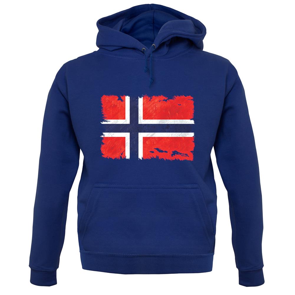Norway Grunge Style Flag unisex hoodie