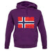 Norway Grunge Style Flag unisex hoodie