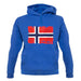 Norway Grunge Style Flag unisex hoodie