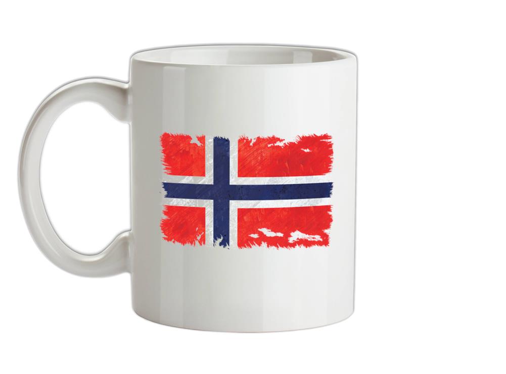 Norway Grunge Style Flag Ceramic Mug