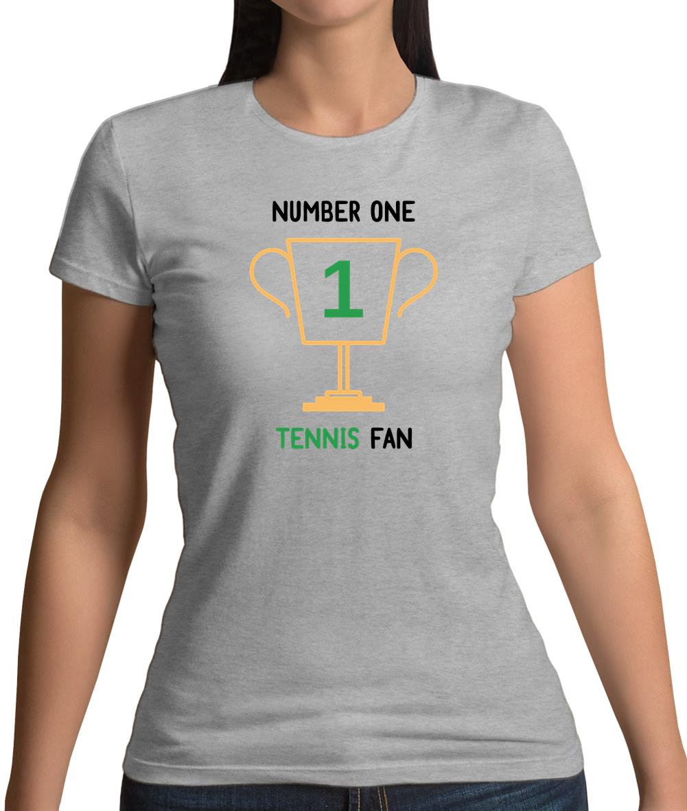 Number 1 Tennis Fan Womens T-Shirt