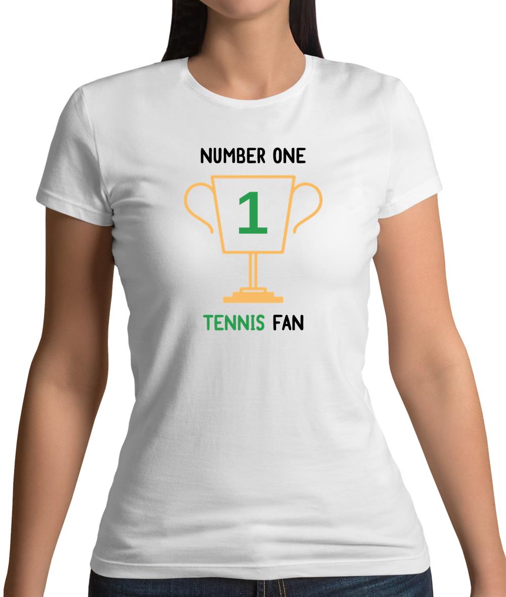 Number 1 Tennis Fan Womens T-Shirt