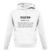 Nurse Definition unisex hoodie