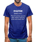 Nurse Definition Mens T-Shirt