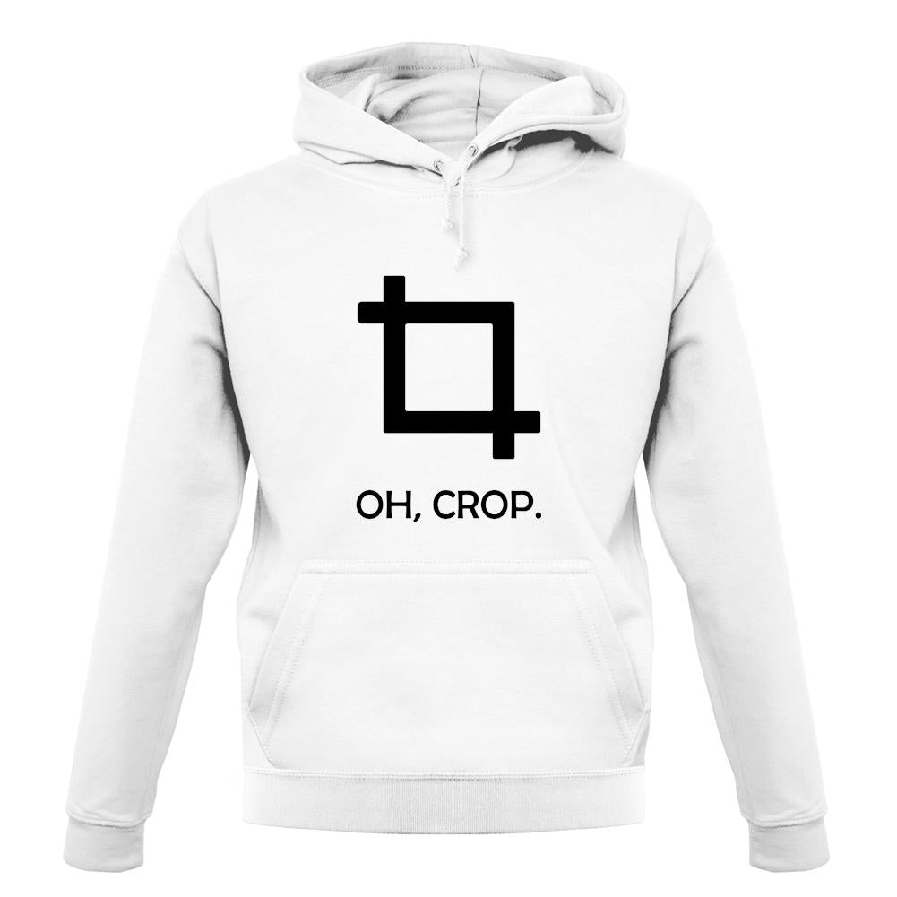 Oh, Crop unisex hoodie
