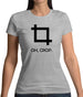 Oh, Crop Womens T-Shirt