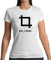 Oh, Crop Womens T-Shirt