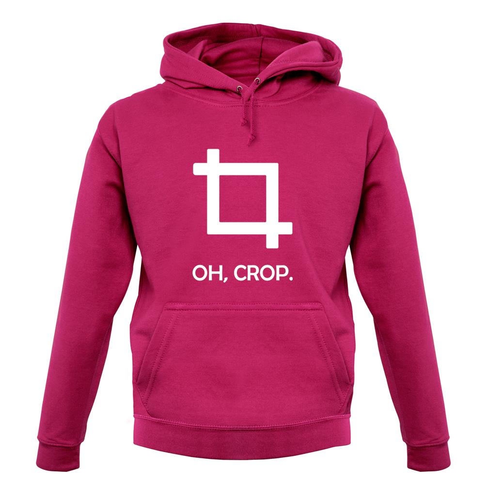 Oh, Crop unisex hoodie