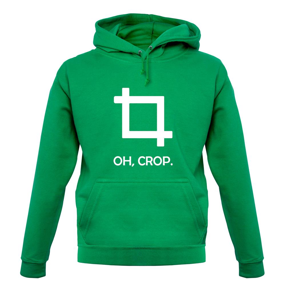 Oh, Crop unisex hoodie