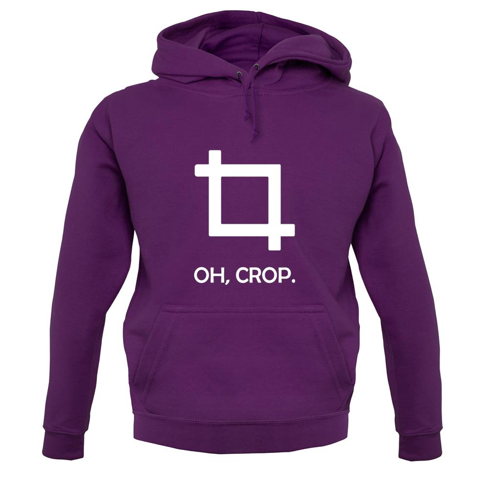 Oh, Crop unisex hoodie