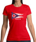 Ohio Barcode Style Flag Womens T-Shirt