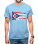 Ohio Barcode Style Flag Mens T-Shirt