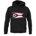 Ohio Grunge Style Flag unisex hoodie