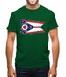 Ohio Grunge Style Flag Mens T-Shirt
